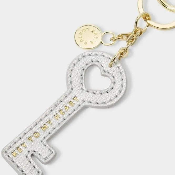 Silver Chain Keyring Key To My Heart KLB2367 Katie Loxton Jewelry And Accessories