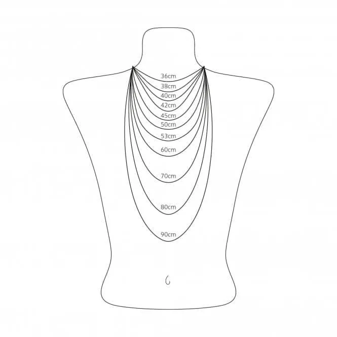 Silver Zirconia Black Fleur-De-Lis Necklace KE2002-643-11-L50V Thomas Sabo Necklaces