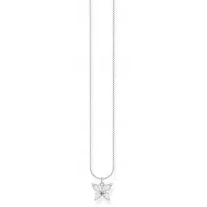 Silver Zirconia White Butterfly Necklace KE2101-051-14-L45V Thomas Sabo Necklaces