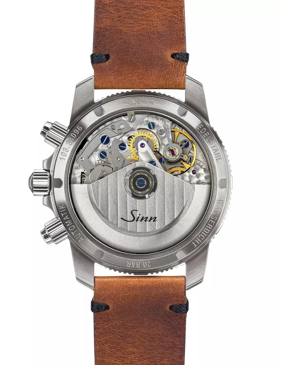 Sinn Watches Sinn 103 St Sa Flieger Chronograph Fine Link Bracelet Watch