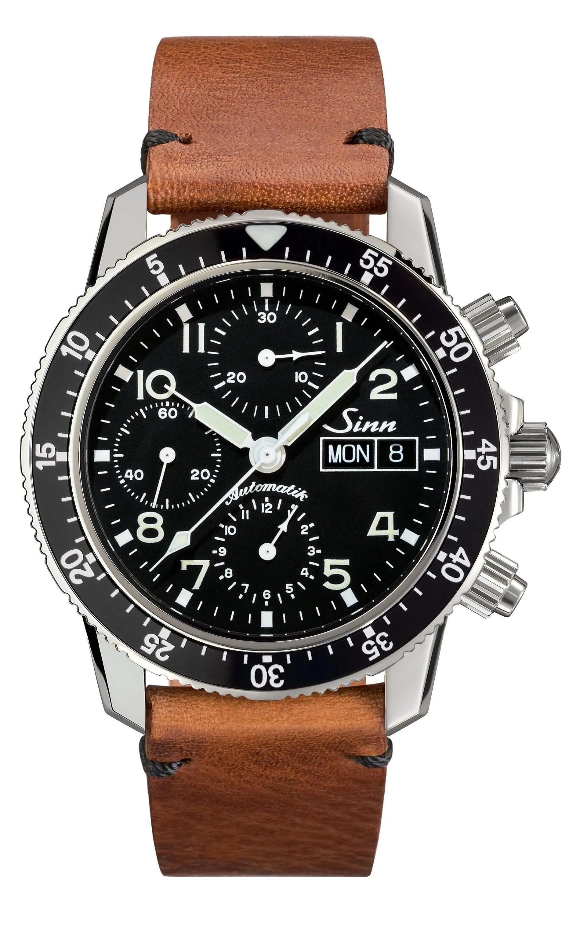 Sinn Watches Sinn 103 St Sa Flieger Chronograph Vintage Cowhide Brown Watch
