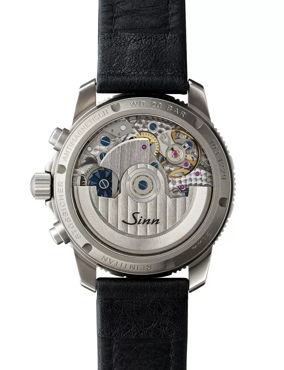 Sinn Watches Sinn 103 Ti Diapal Leather Watch