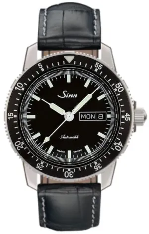 Sinn Watches Sinn 104 St Sa I Black Aligator Watch
