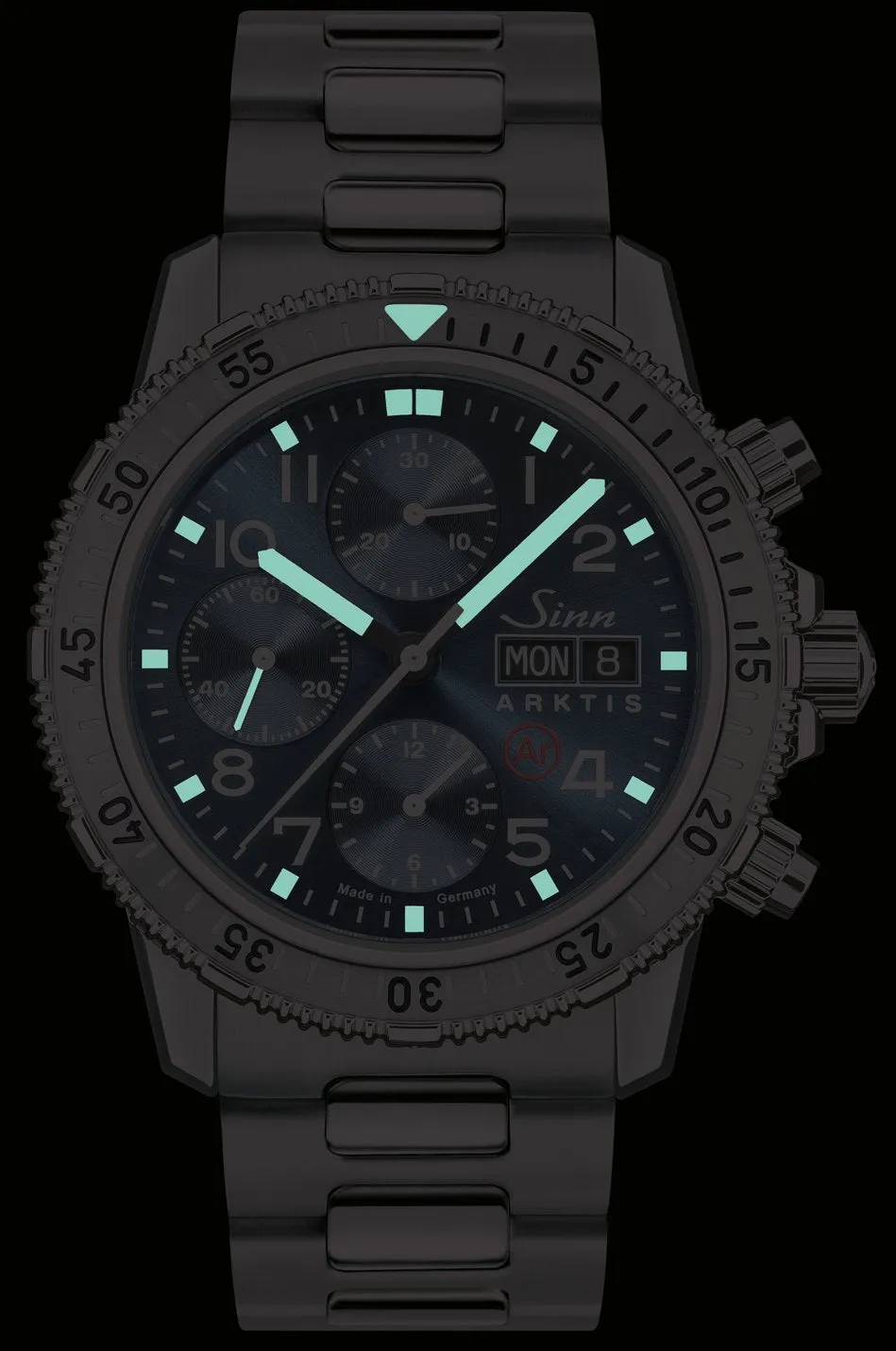 Sinn Watches Sinn 206 Arktis II Solid Link Bracelet Watch