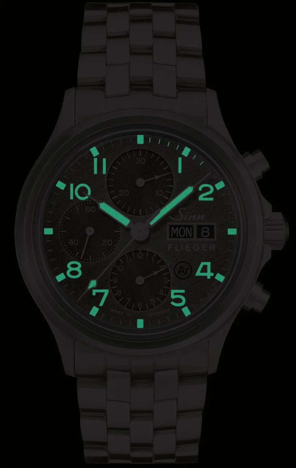 Sinn Watches Sinn 358 Sa Pilot DS Silicone Green Watch