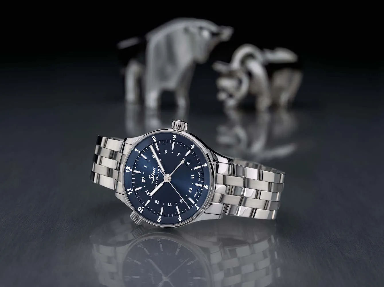 Sinn Watches Sinn 6060 B 24h UTC Frankfurt World Time Watch