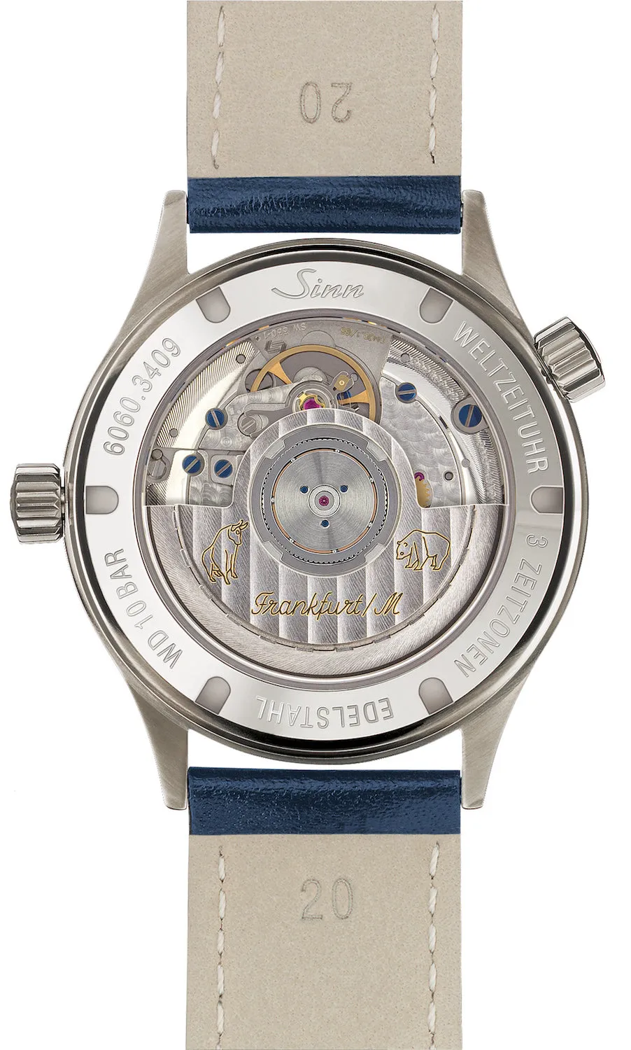 Sinn Watches Sinn 6060 B 24h UTC Frankfurt World Time Watch