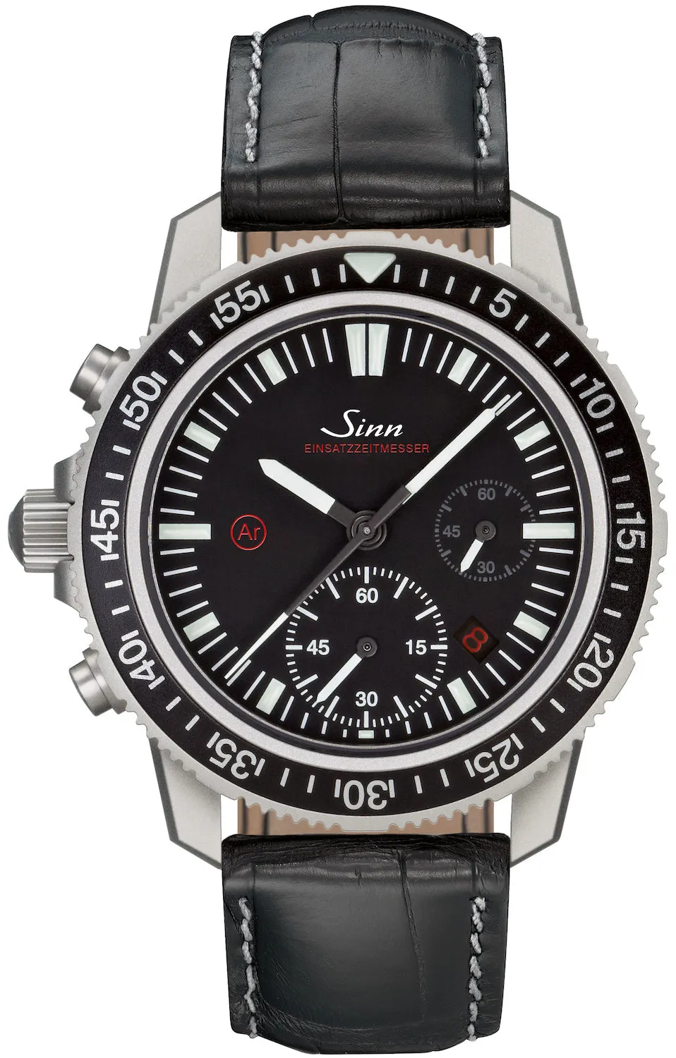 Sinn Watches Sinn EZM 13.1 Leather Strap Watch