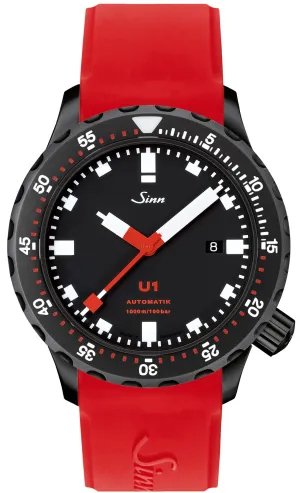 Sinn Watches Sinn U1 S Silicone Red Watch