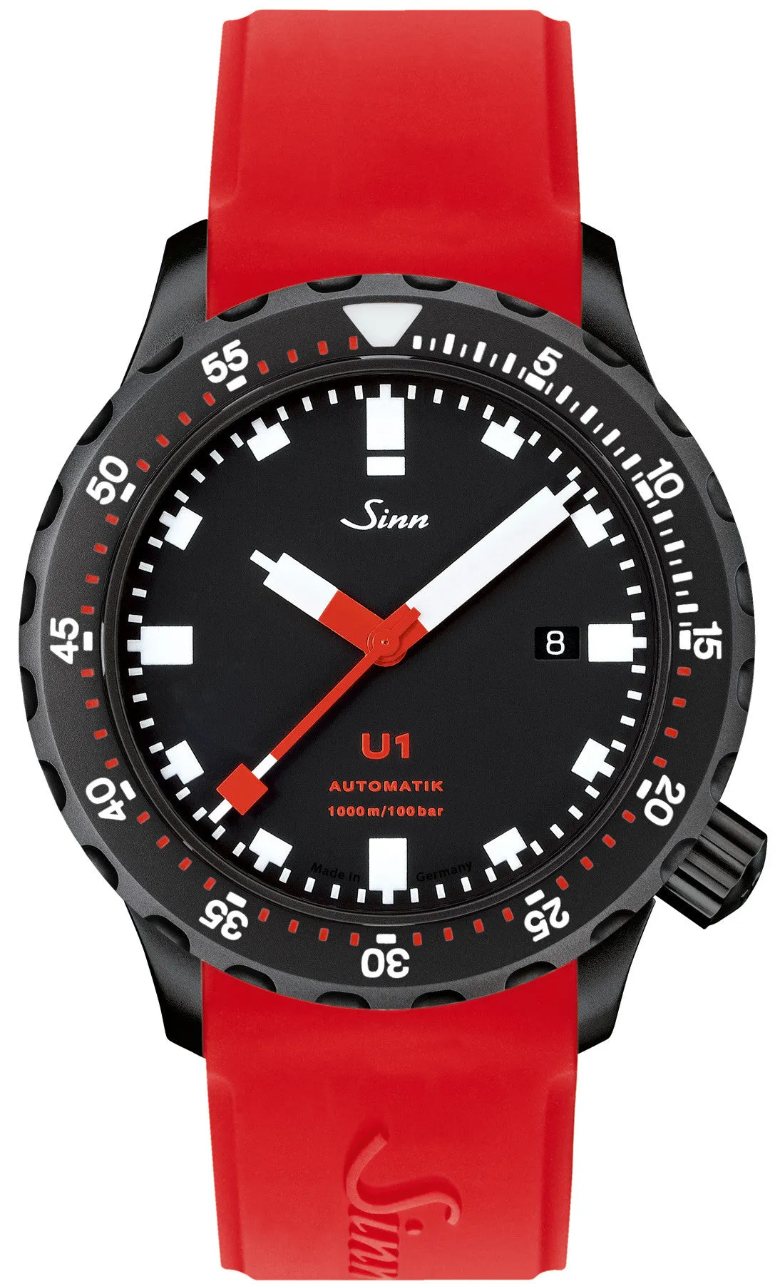 Sinn Watches Sinn U1 S Silicone Red Watch