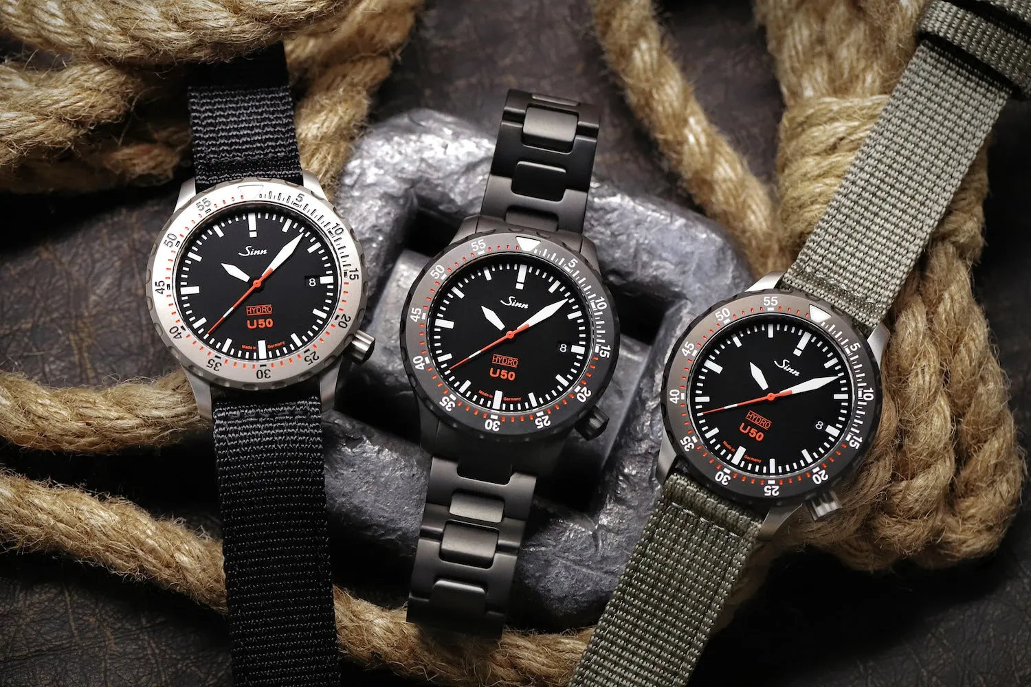 Sinn Watches Sinn U50 Hydro S Textile Olive Grey Watch