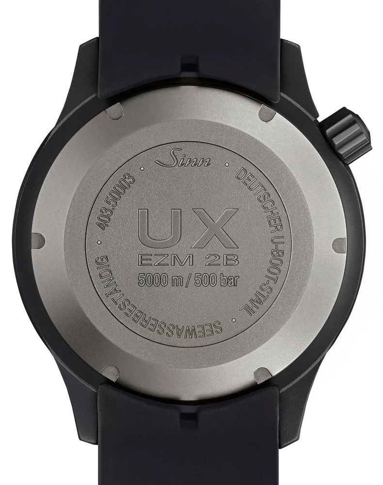 Sinn Watches Sinn UX S GSG 9 EZM 2B Black Silicone Watch