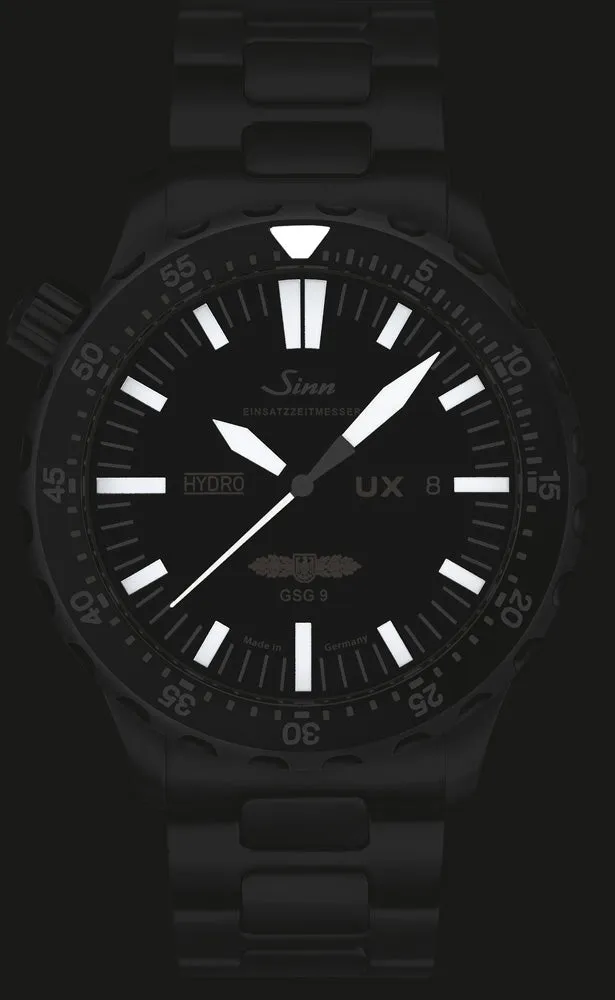 Sinn Watches Sinn UX S GSG 9 EZM 2B Black Silicone Watch