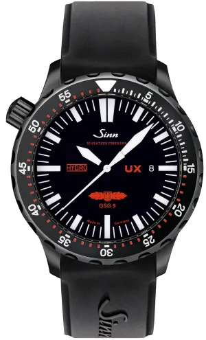 Sinn Watches Sinn UX S GSG 9 EZM 2B Black Silicone Watch
