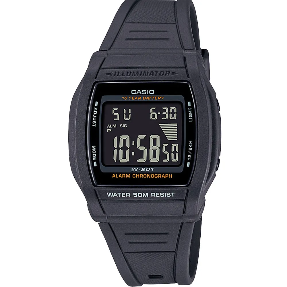 Sport Mens Watches Casio W201-1 LCD Digital Watch