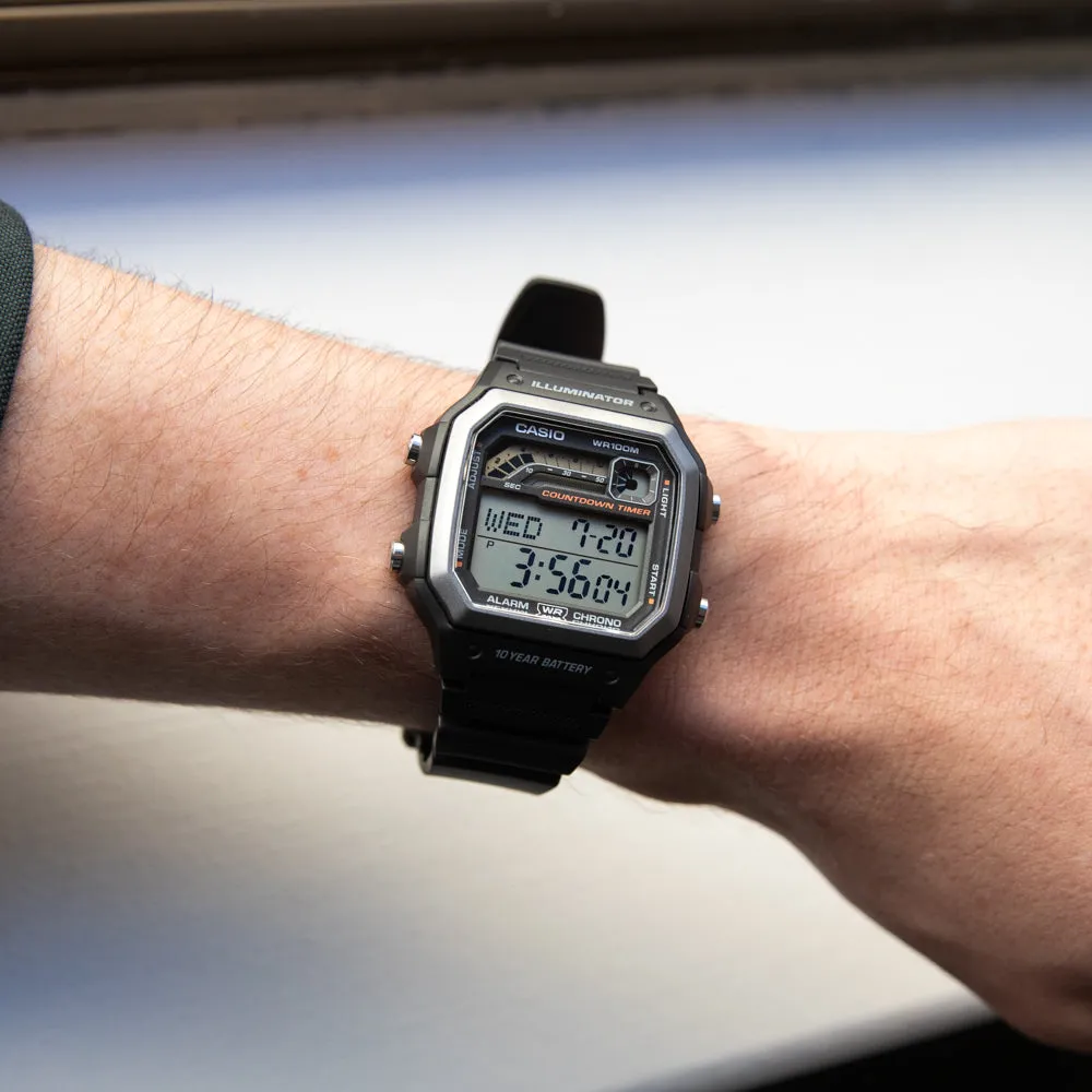 Sport Mens Watches Casio WS1600H-1 Digital Sports Watch
