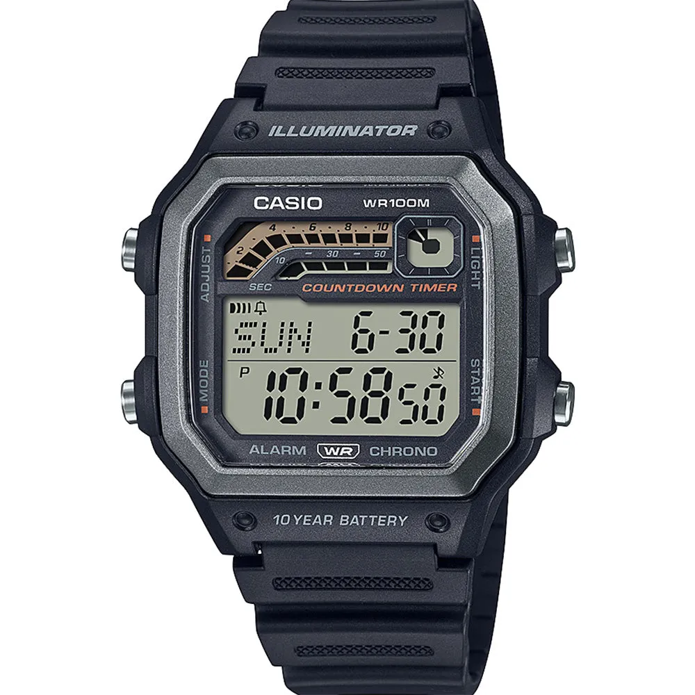 Sport Mens Watches Casio WS1600H-1 Digital Sports Watch