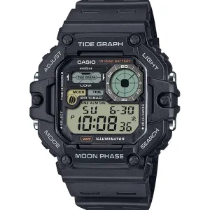 Sport Mens Watches Casio WS1700H-1A Tide Graph Digital