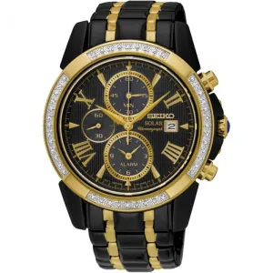 Sport Mens Watches Seiko SSC514P Le Grand Sport Diamond Set Solar