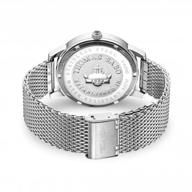 Stainless Steel Dial Multicoloured Unisex Watch WA0363-201-218