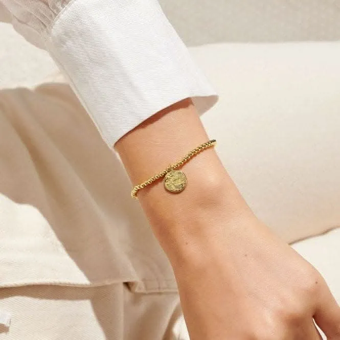 Star Sign A Little Pisces Gold Plated 17.5cm Stretch Bracelet 6802 Joma Jewellery