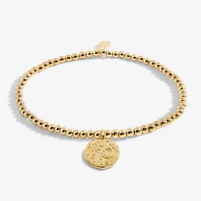 Star Sign A Little Scorpio Gold Plated 17.5cm Stretch Bracelet 6798 Joma Jewellery
