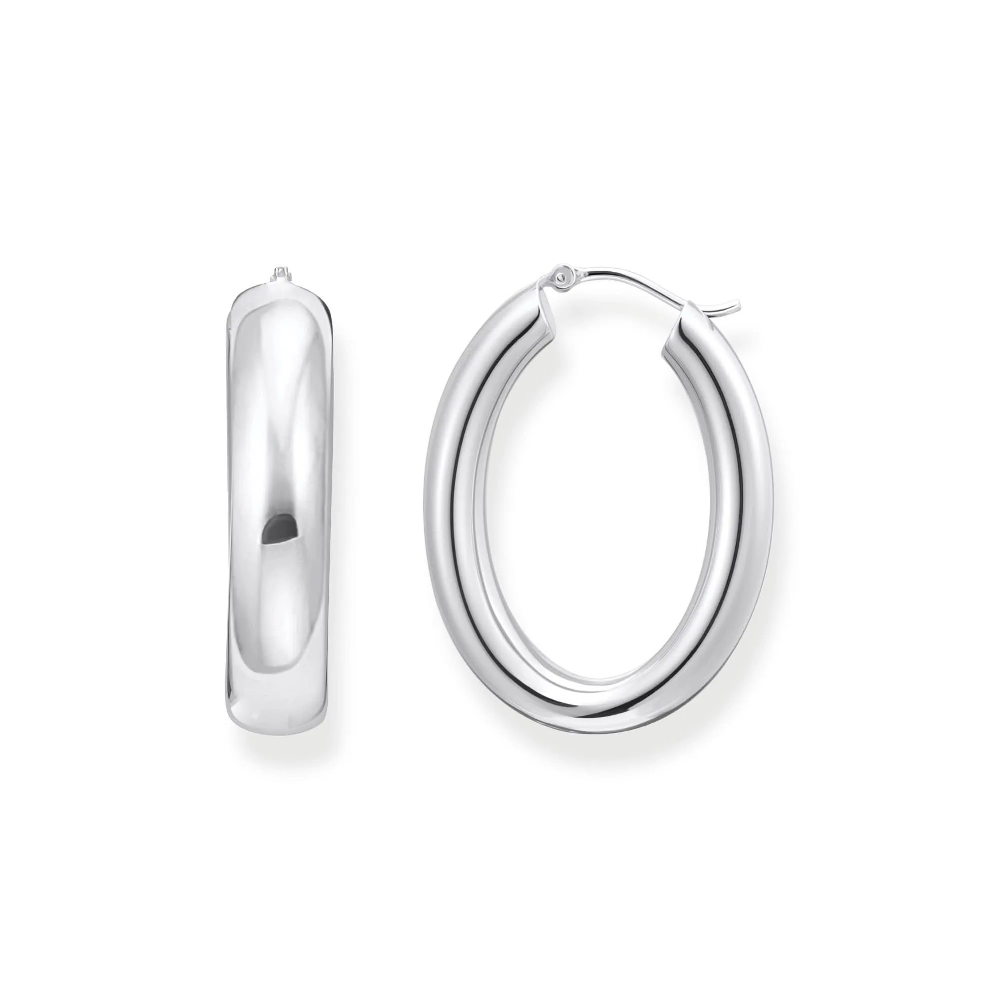 Sterling Silver Bold Elegance Big Chunky Hoop Earrings CR739-001-21 Thomas Sabo Earrings