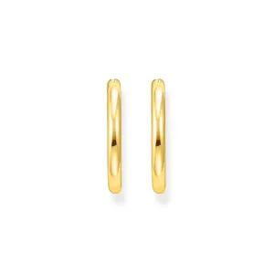 Sterling Silver Bold Elegance Gold Plated Classic Hoop Earrings CR745-413-39 Thomas Sabo Earrings
