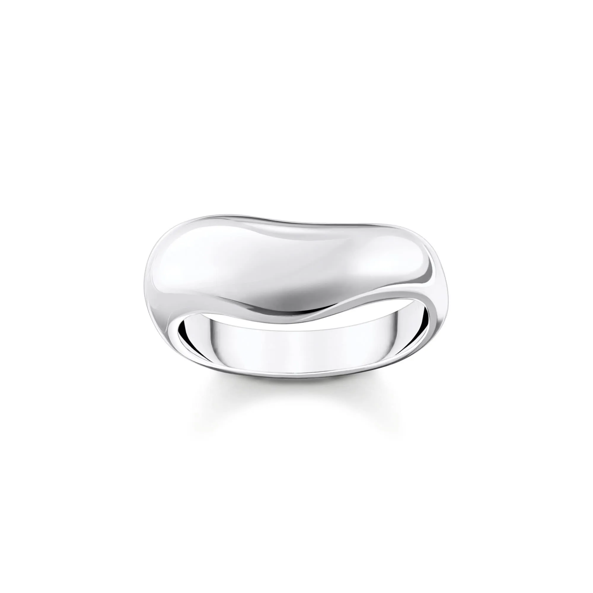 Sterling Silver Bold Elegance Organic Shaped Ring TR2473-001-21 Thomas Sabo Rings