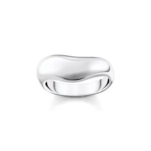 Sterling Silver Bold Elegance Organic Shaped Ring TR2473-001-21 Thomas Sabo Rings