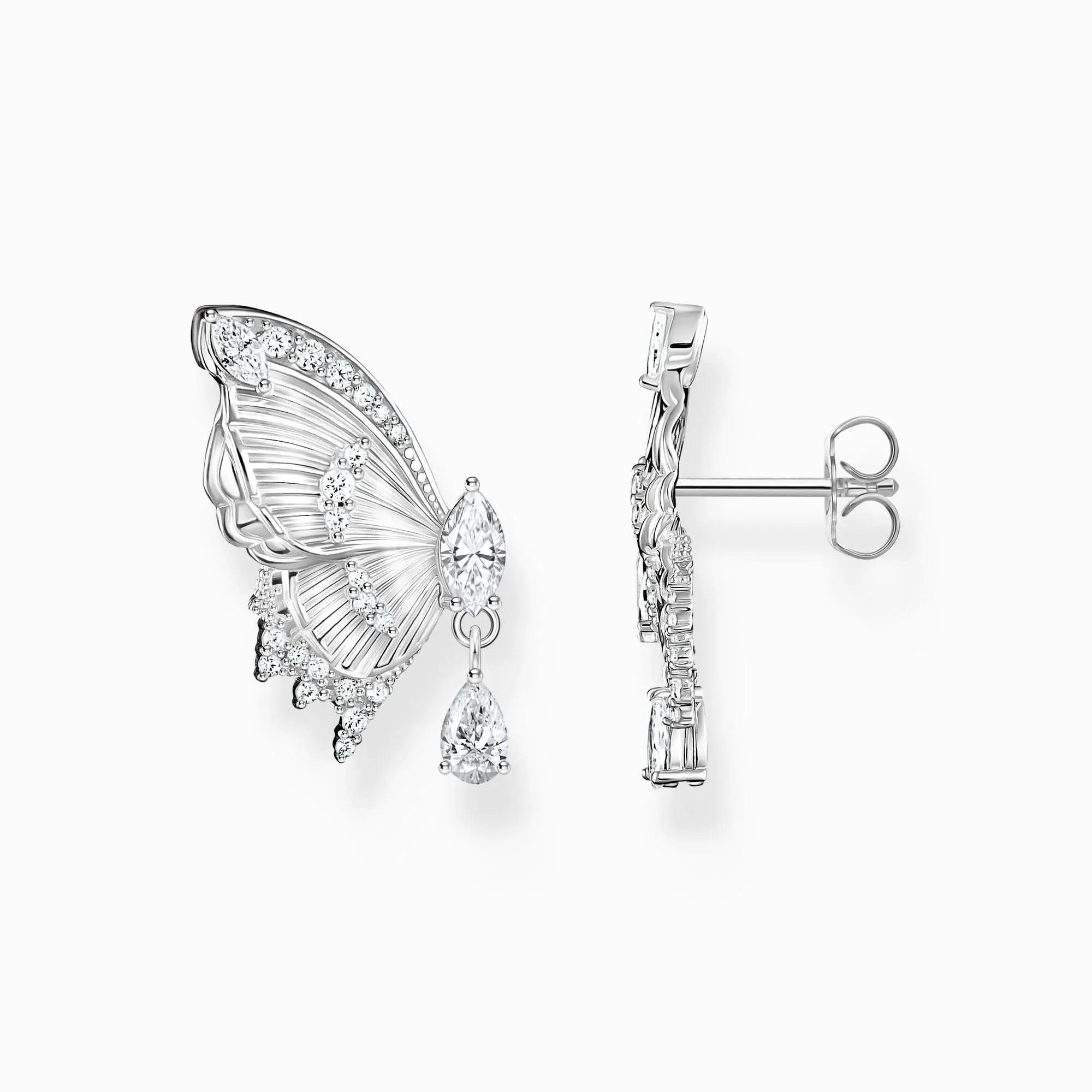 Sterling Silver Butterfly Paradise Stud Earrings H2328-051-14 Thomas Sabo Earrings