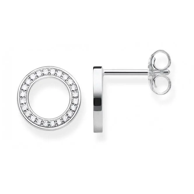 Sterling Silver Circles Large Ear Studs H1947-051-14 Thomas Sabo Earrings