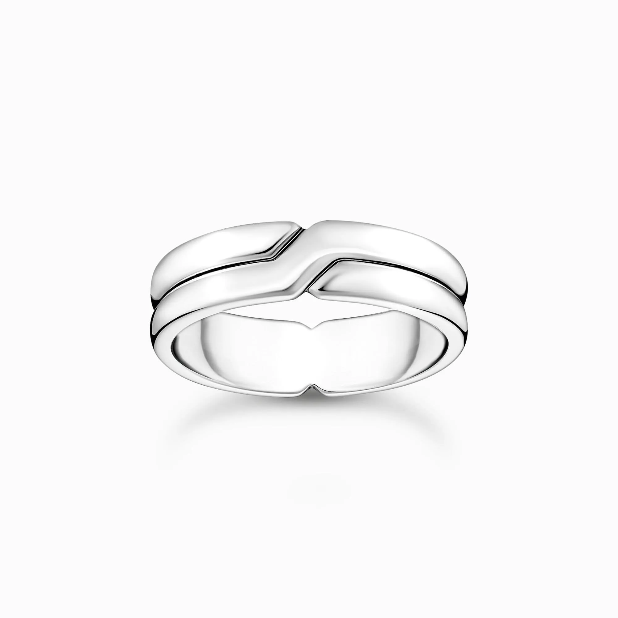 Sterling Silver Crossed Ring TR2492-001-21 Thomas Sabo Rings