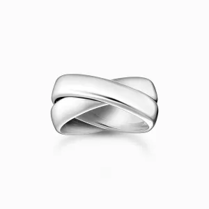 Sterling Silver Duo Ring TR2491-001-21 Thomas Sabo Rings