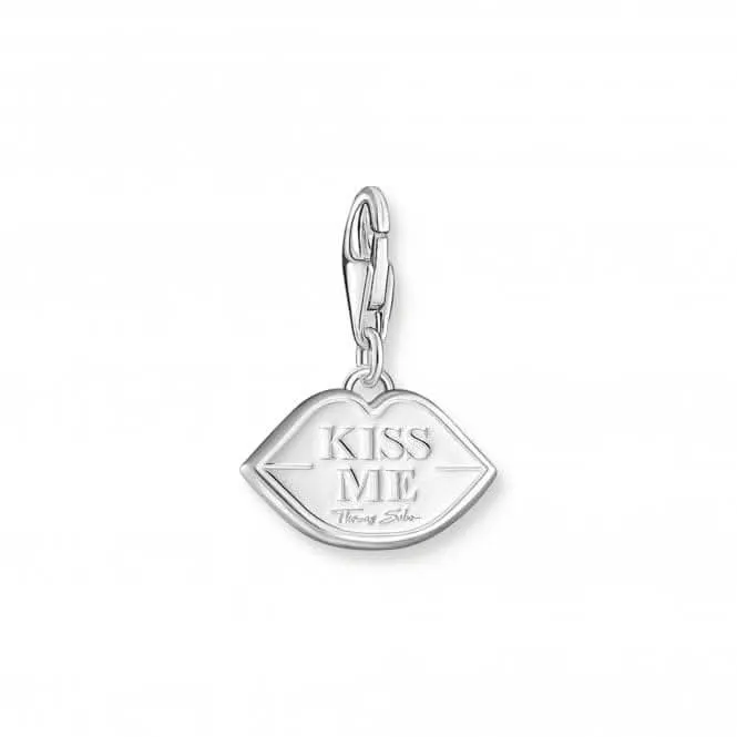 Sterling Silver Enamel Red Kissable Lips Charm 2068-664-10 Thomas Sabo Collectable Charms