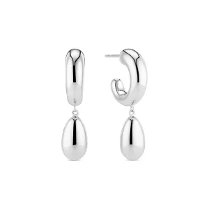 Sterling Silver Goccia Pendolo Pianura Earrings SJ-E2587 Sif Jakobs Jewellery