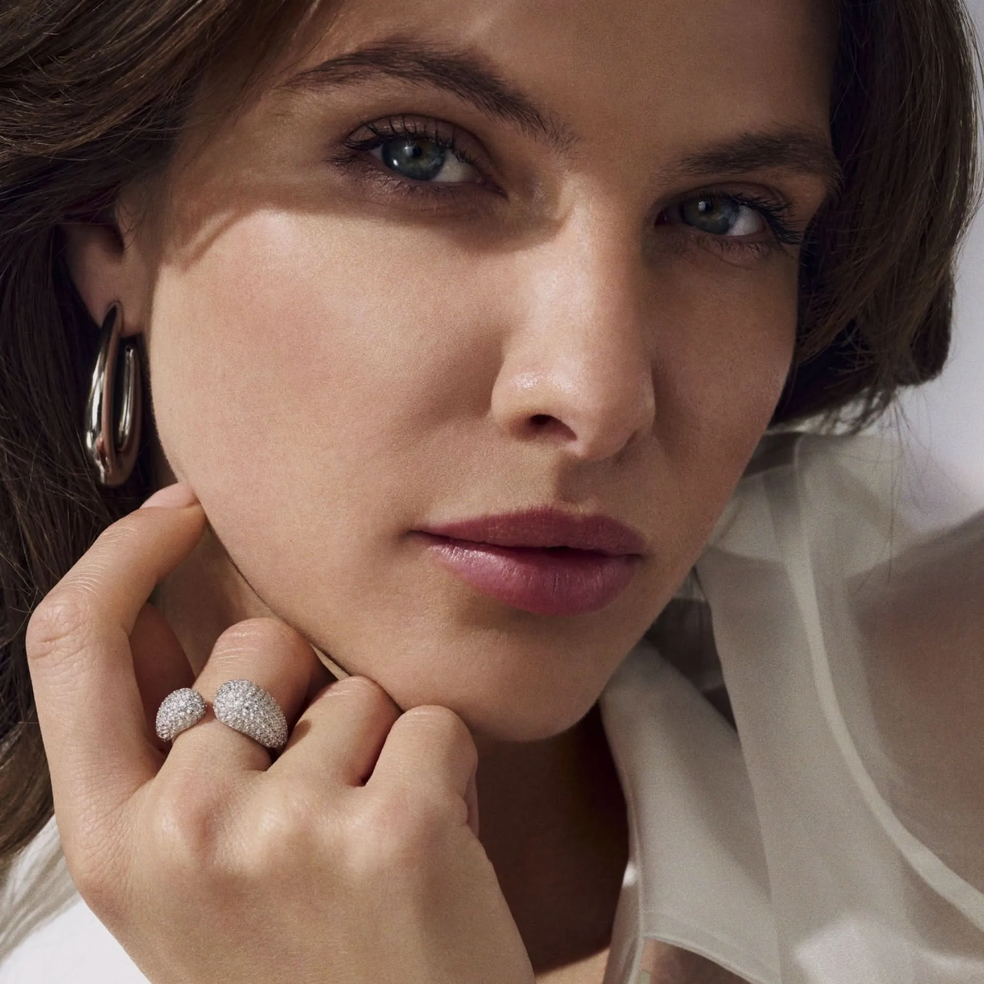 Sterling Silver Goccia Ring SJ-R2481-CZ Sif Jakobs Jewellery
