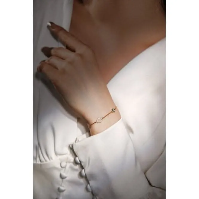 Sterling Silver Gold Plated Hand Of Fatima Bracelet ERLB048 Ania Haie Jewellery