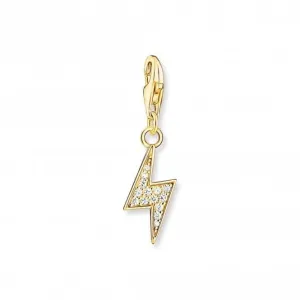 Sterling Silver Gold Plated Lightening Charm Pendant 1882-414-14 Thomas Sabo Collectable Charms