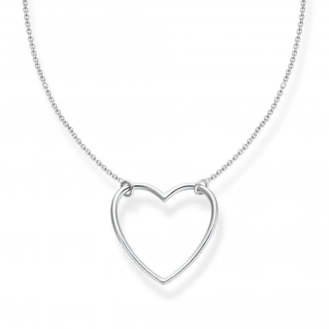 Sterling Silver Heart Necklace KE2138-001-21-L45V Thomas Sabo Necklaces