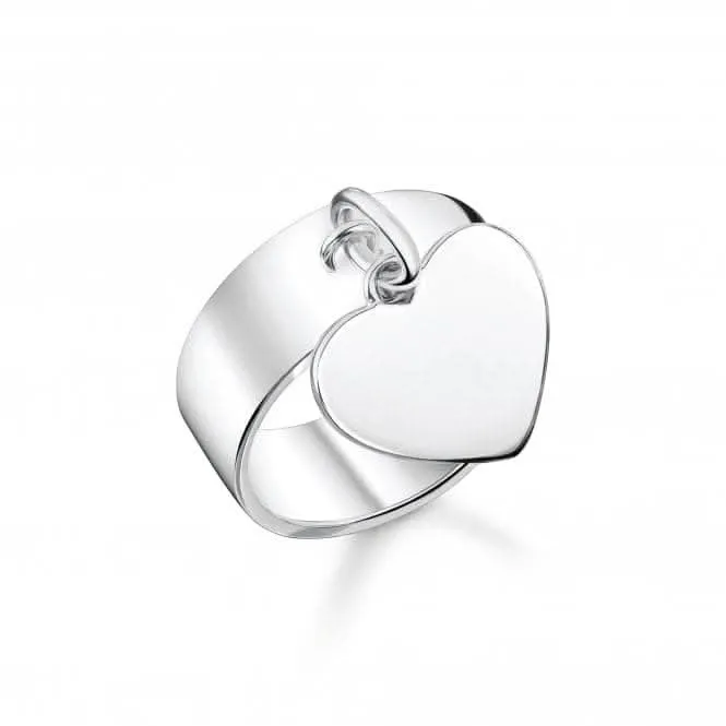 Sterling Silver Heart Ring TR2364-637-21 Thomas Sabo Rings