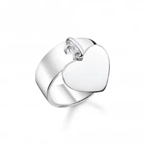 Sterling Silver Heart Ring TR2364-637-21 Thomas Sabo Rings