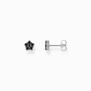 Sterling Silver Heritage Black Zirconia Stud Earrings H2297-643-11 Thomas Sabo Earrings