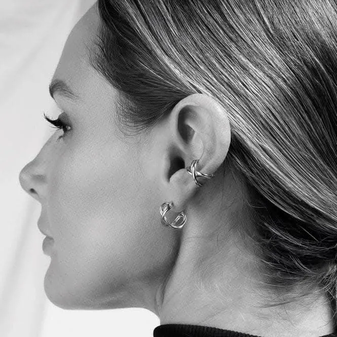Sterling Silver Infinity Hoop Earrings 41162RP Kit Heath Jewelry And Accessories