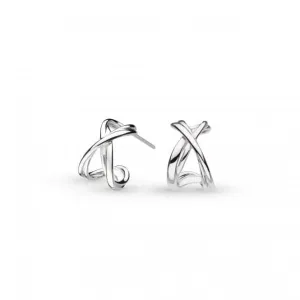 Sterling Silver Infinity Hoop Earrings 41162RP Kit Heath Jewelry And Accessories