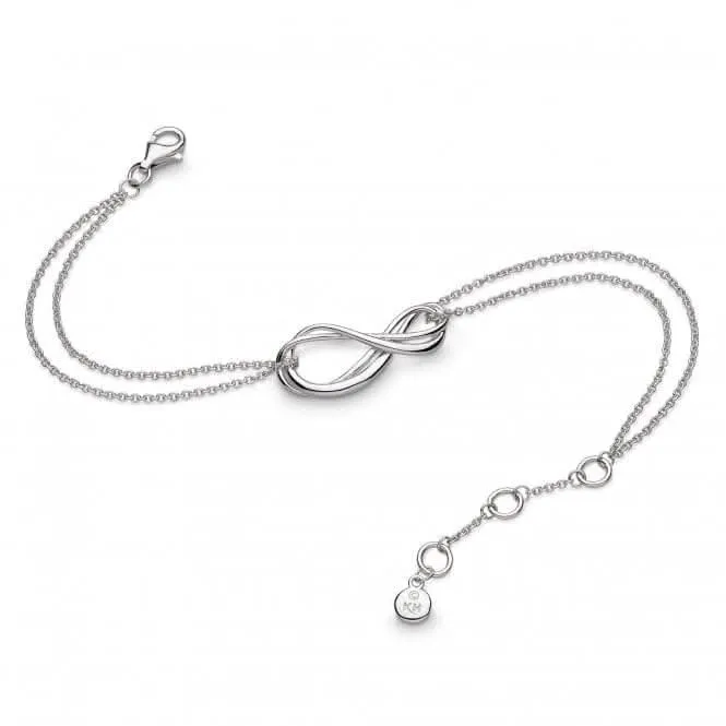 Sterling Silver Infinity Twin Chain Bracelet 71161RP Kit Heath Jewelry And Accessories
