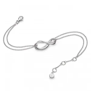 Sterling Silver Infinity Twin Chain Bracelet 71161RP Kit Heath Jewelry And Accessories