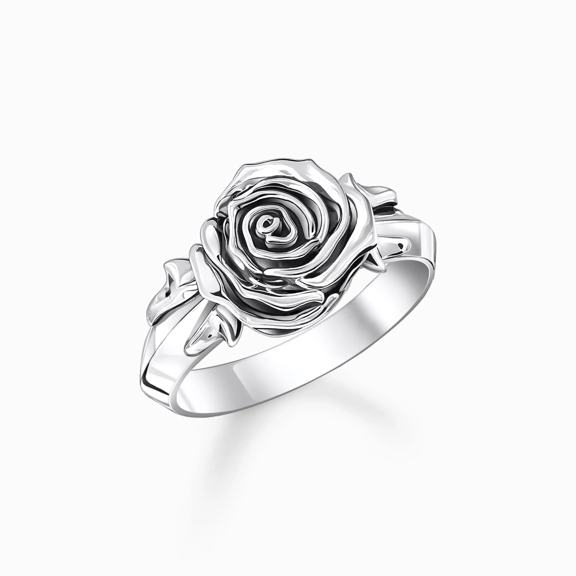 Sterling Silver Midnight Rose Ring TR2487-637-21 Thomas Sabo Rings