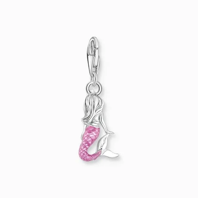 Sterling Silver Pink Enamel Mermaid Charm 2167-914-7 Thomas Sabo Collectable Charms