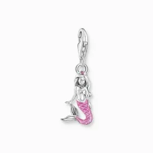 Sterling Silver Pink Enamel Mermaid Charm 2167-914-7 Thomas Sabo Collectable Charms